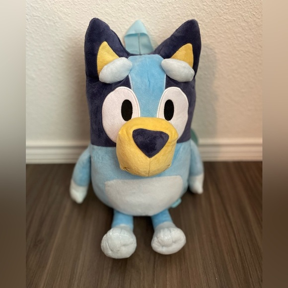 Bluey Blue and Yellow Plush Backpack for Kids OS - Picture 1 of 5